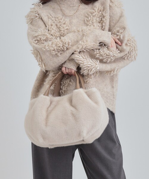 SHOO・LA・RUE（シューラルー） トートバッグ ファー2層2WAYトート