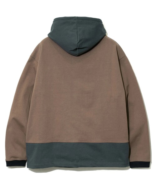 「go slow caravan」 「cobmaster」プルオーバーパーカー X-LARGE モカ メンズ_画像9