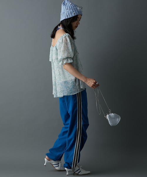「GEVS.」 「SMILELAND」半袖ブラウス 4L ピンク レディース_画像2