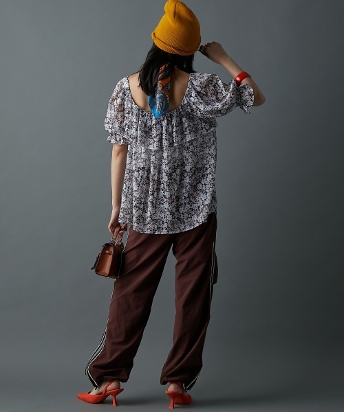 「GEVS.」 「SMILELAND」半袖ブラウス 4L ピンク レディース_画像9