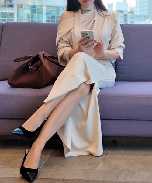 THEODORIC.dy（セオドリックディ） ワンピース スカーフドレープ