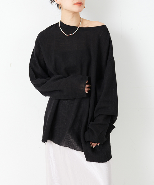 「CITYSHOP」 長袖ブラウス FREE ブルー レディース_画像3