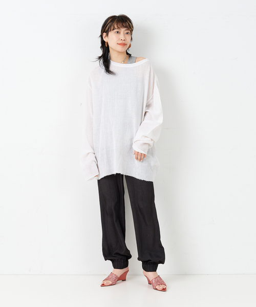 「CITYSHOP」 長袖ブラウス FREE ブルー レディース_画像5