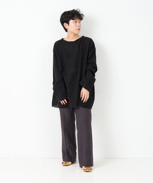 「CITYSHOP」 長袖ブラウス FREE ブルー レディース_画像9