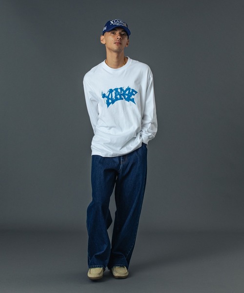 XLARGE（エクストラ ラージ） tシャツ LINENESS las L/S TEE メンズ