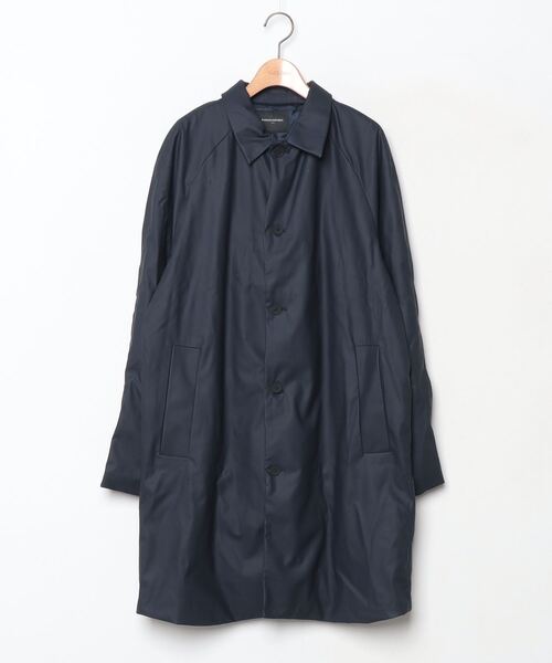 BANANA REPUBLIC」 ステンカラーコート MEDIUM ネイビー メンズ