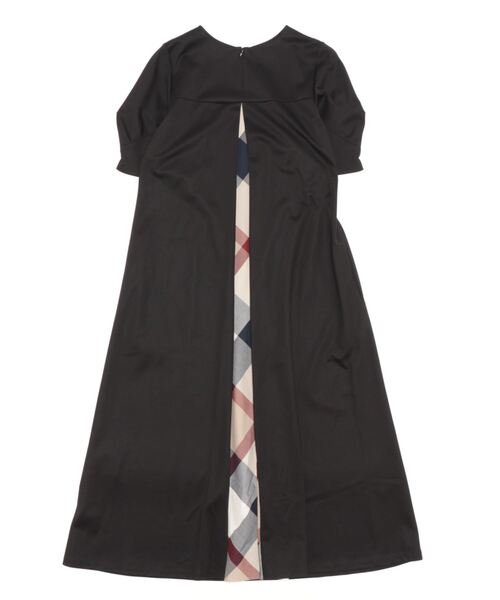 「BLUE LABEL CRESTBRIDGE」 半袖ワンピース 38 ダークネイビー レディースの画像