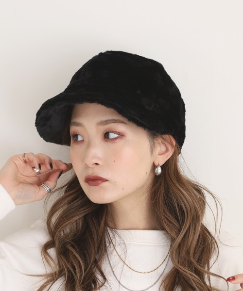 FUNALIVE（ファンアライブ） キャップ 帽子 ファー耳当て付きキャップ