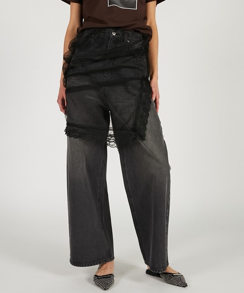 PRANK PROJECT Tulle Combo Skirt デニム スカート PRANK PROJECT(プランク プロジェクト)｜チュールコンビスカート