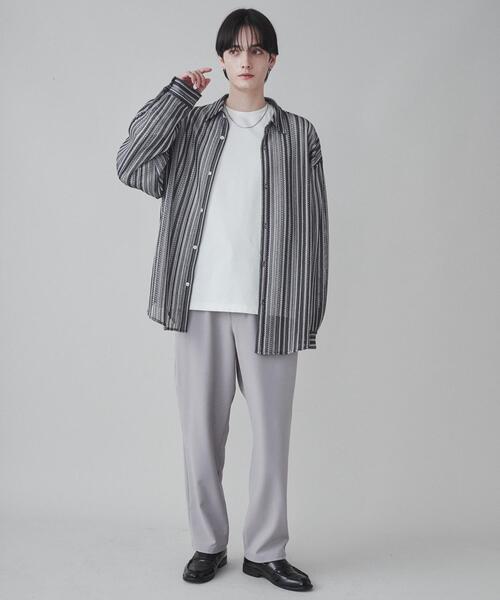 「LUCY」 スラックス SMALL ライトグレー メンズ_画像3