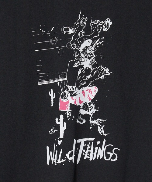 「WILD THINGS」 半袖Tシャツ X-LARGE ブラック メンズ_画像3