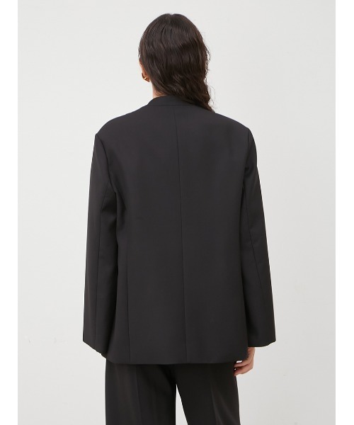 Mila Owen（ミラオーウェン） ノーカラージャケット 0 ブラック