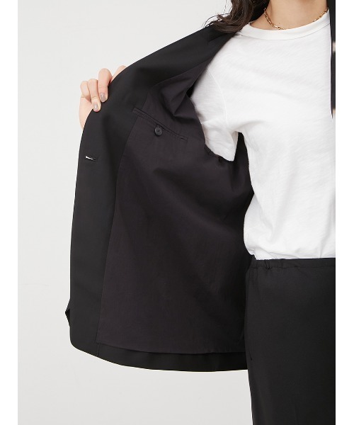 Mila Owen（ミラオーウェン） ノーカラージャケット 0 ブラック