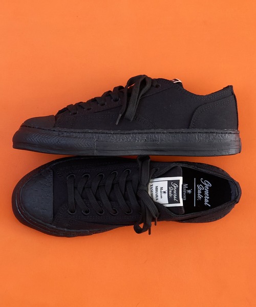 わ*い様 Maison MIHARA YASUHIRO ブラックスニーカー 42 Maison Mihara Yasuhiro Blakey OG Sole Canvas Low Black - A08FW735