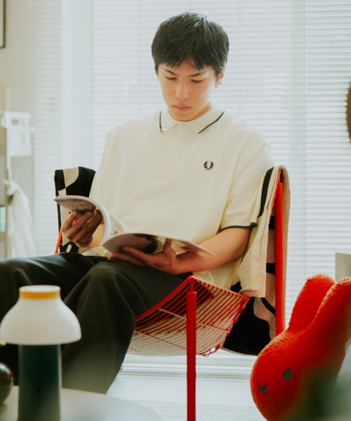 美品✨フレッドペリー サマーニット半袖ポロシャツ ブラック Sサイズ 中古・古着通販】FRED PERRY (フレッドペリー) サマーニットポロシャツ