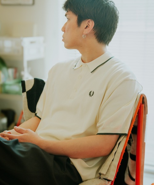 FRED PERRY（フレッドペリー） ポロシャツ ポロ 別注 シングルティップ