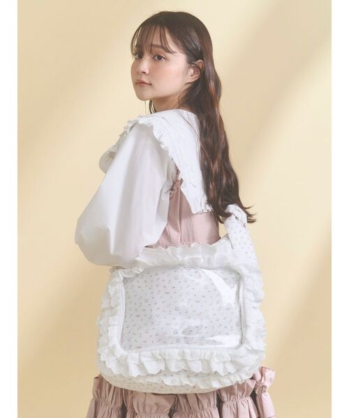 merry jenny ショルダーバッグ frilly tote bag merry jenny（メリージェニー） ショルダーバッグ バッグ frill frill