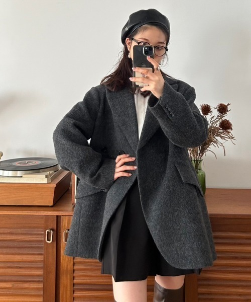 LILY BROWN（リリーブラウン） チェスターコート 1 グレー レディース