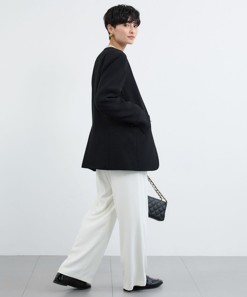 BARNYARDSTORM ノーカラーダブルブレストジャケット BARNYARDSTORM（バンヤードストーム） ジャケット ノーカラー