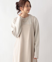 「GLOBAL WORK」 長袖ニット LARGE ライトベージュ メンズの画像2