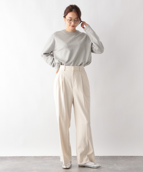 「GLOBAL WORK」 長袖ニット LARGE ライトベージュ メンズの画像4