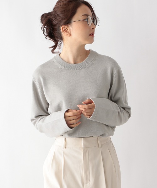 「GLOBAL WORK」 長袖ニット LARGE ライトベージュ メンズの画像6