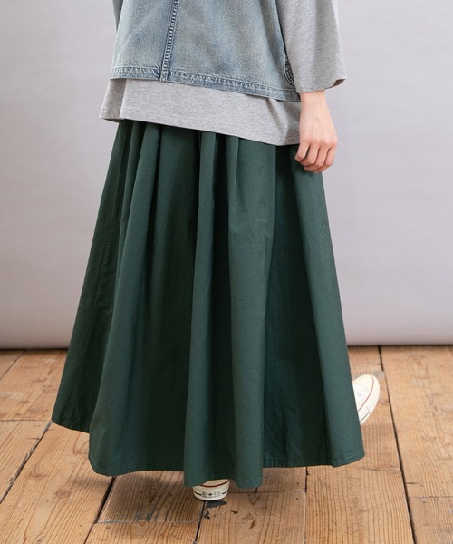 URCH RNA フレアスカート MEDIUM ダークグリーン レディース