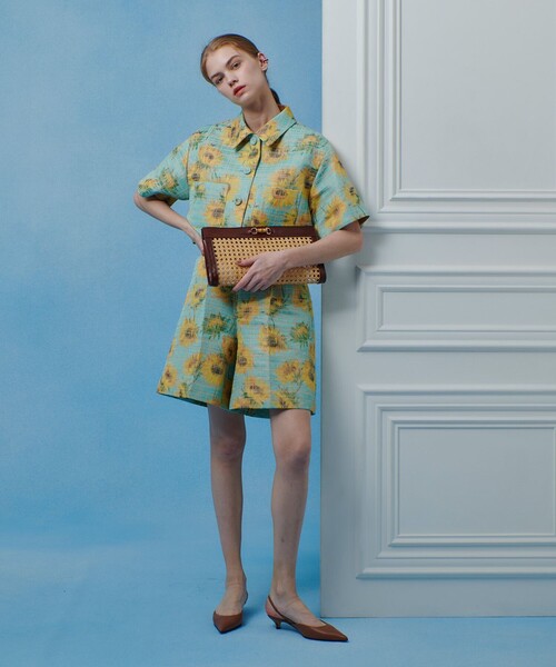 パンツ 「LOULOU WILLOUGHBY」サンフラワーJQショートパンツ レディースの画像
