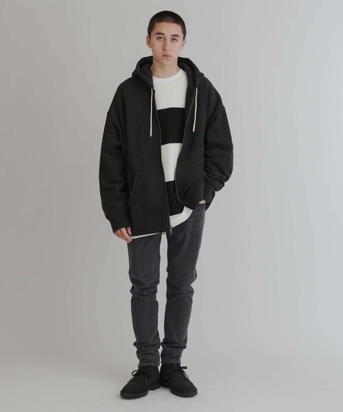 「Levi’s MADE＆CRAFTED」 ジップアップパーカー L ブラック メンズ_画像4