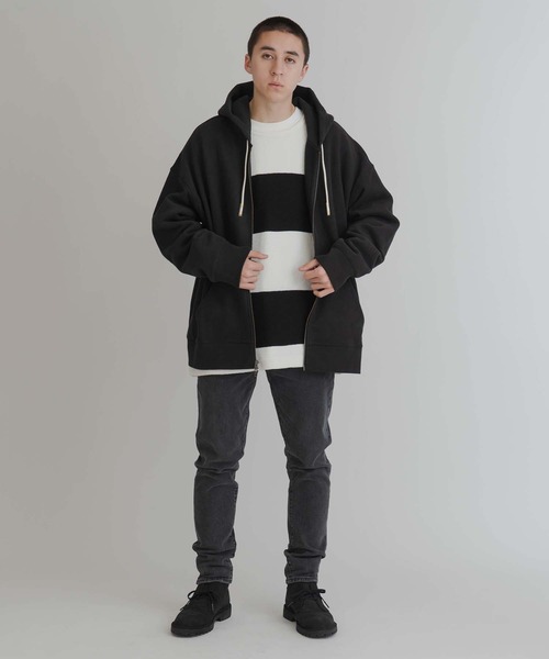 「Levi’s MADE＆CRAFTED」 ジップアップパーカー L ブラック メンズ_画像6