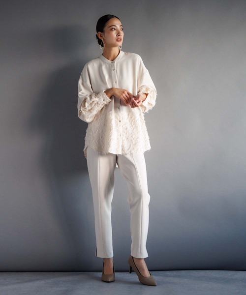 「RAW FUDGE」 パンツ M ベージュ レディース_画像9
