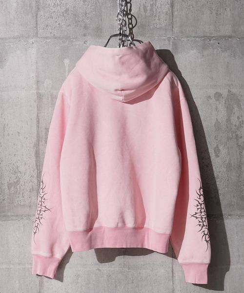 パーカー トライバル柄 ピグメントフーディー / Tribal Print Pigment