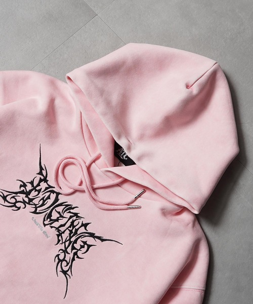パーカー トライバル柄 ピグメントフーディー / Tribal Print Pigment