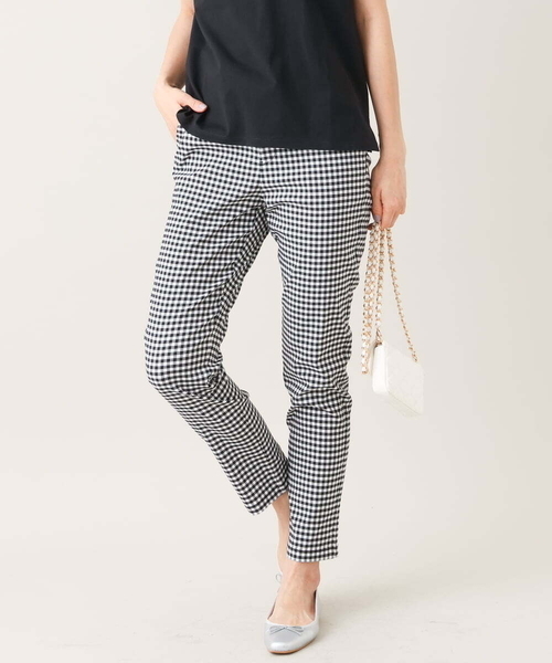 「a.v.v」 クロップドパンツ 36 チャコールグレー レディース_画像7