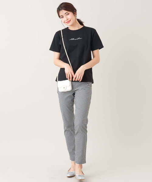 「a.v.v」 クロップドパンツ 36 チャコールグレー レディース_画像8