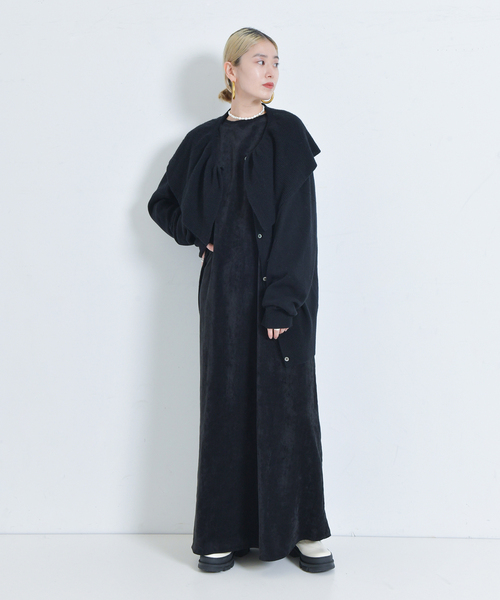 「CITYSHOP」 ニットカーディガン FREE ブラック レディース_画像6