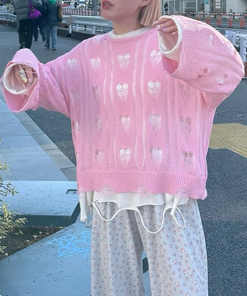 値下げしました FTW ニット セーター 2WAY MELANGE BUTTON ZIP KNIT レディース