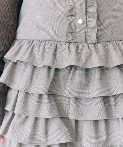 Belle Charme ワンピース 「Belle Charme」Nosleeve Frill Onepiece