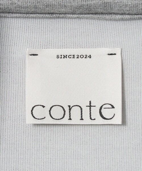 conte トレーナー スウェット ハーフジップ プルオーバー レディース