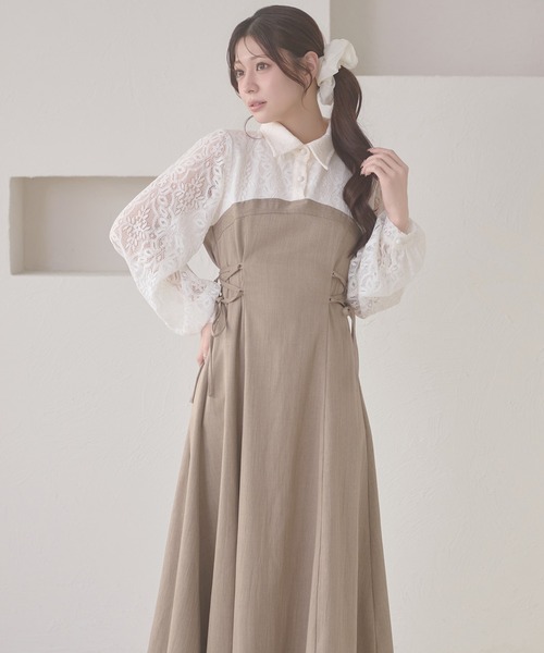 Ambre Neige（アンブルネージュ） ワンピース assortment lace up