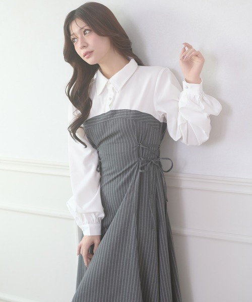 Ambre Neige（アンブルネージュ） ワンピース assortment lace up
