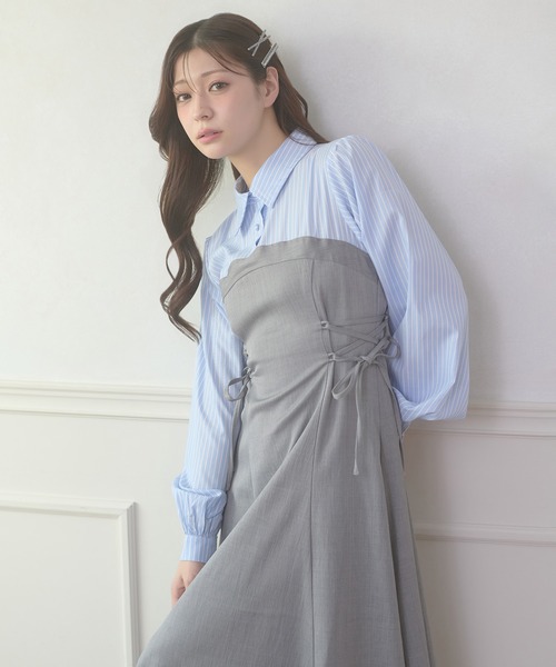 Ambre Neige（アンブルネージュ） ワンピース assortment lace up