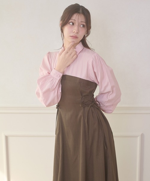Ambre Neige（アンブルネージュ） ワンピース assortment lace up