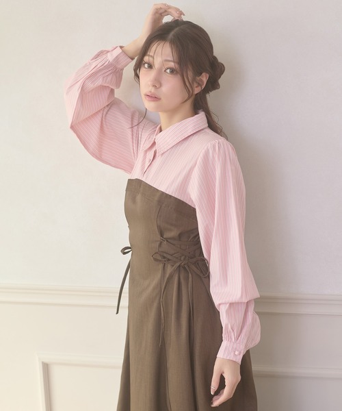 Ambre Neige（アンブルネージュ） ワンピース assortment lace up