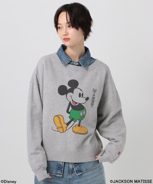 【新品未使用!!】ジャクソンマティス✈︎ミッキーマウス プリント トレーナー JACKSON MATISSE（ジャクソンマティス） トレーナー スウェット