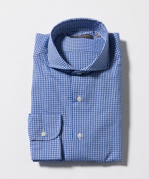【COBALT】サッカー カッタウェイカラーシャツ<A DAY IN THE LIFE> A DAY IN THE LIFE シャツ サッカー カッタウェイカラーシャツ「A DAY
