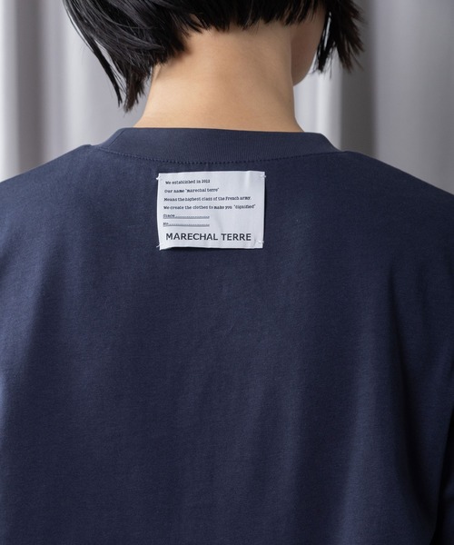 tシャツ コンビネーションデザイントップス レディースの画像