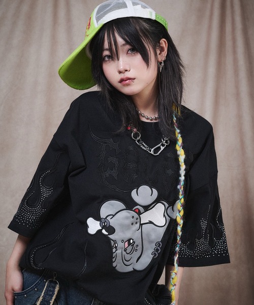 GALFY（ガルフィー） tシャツ GALFY-ファイヤーピカピカTee メンズ