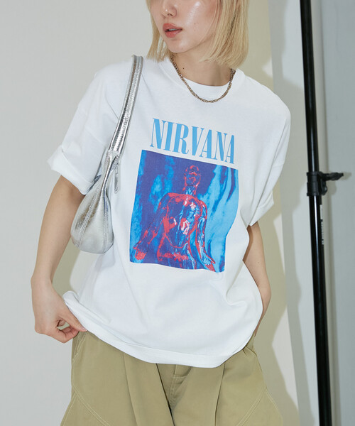 PUBLUX（パブリュクス） tシャツ NIRVANA SLIVER バンドTシャツ 限定