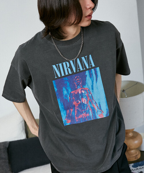 PUBLUX（パブリュクス） tシャツ NIRVANA SLIVER バンドTシャツ 限定